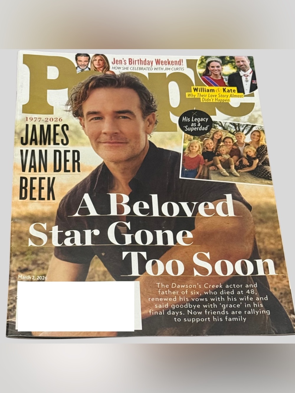 People Magazine Mar 2026 Memorial Tribute James Van Der Beek Robert Duvall